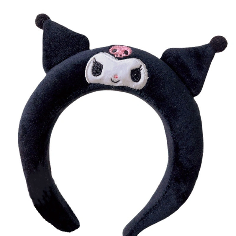 Ruunjoy Sanrio Otoño e Invierno Sanrio Hairband Yugui Peluche aro de la cabeza de perro de pelo diadema de establecer una horquilla lavarse la cara maquillaje tocados