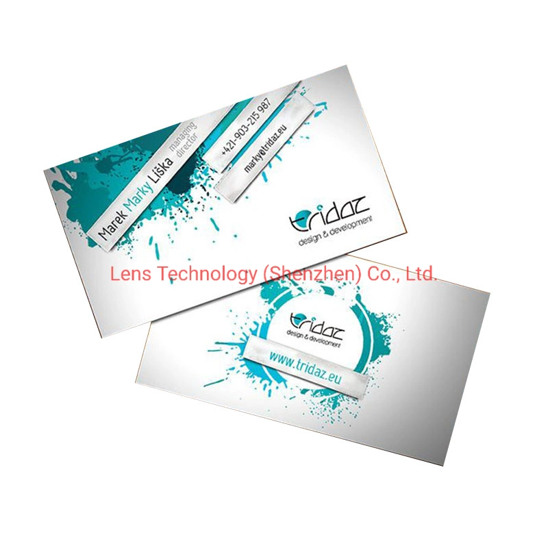 Full Color Strip Custom Transparent PVC Card for Business Card