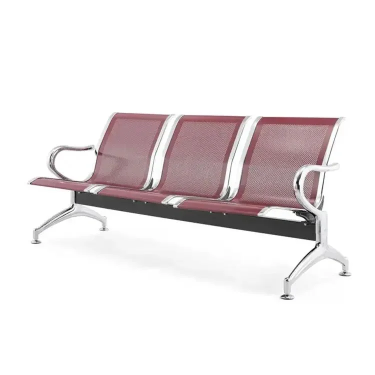 Long Bench Iron Row Chair Waiting Infusion Airport Rest Waiting Chair