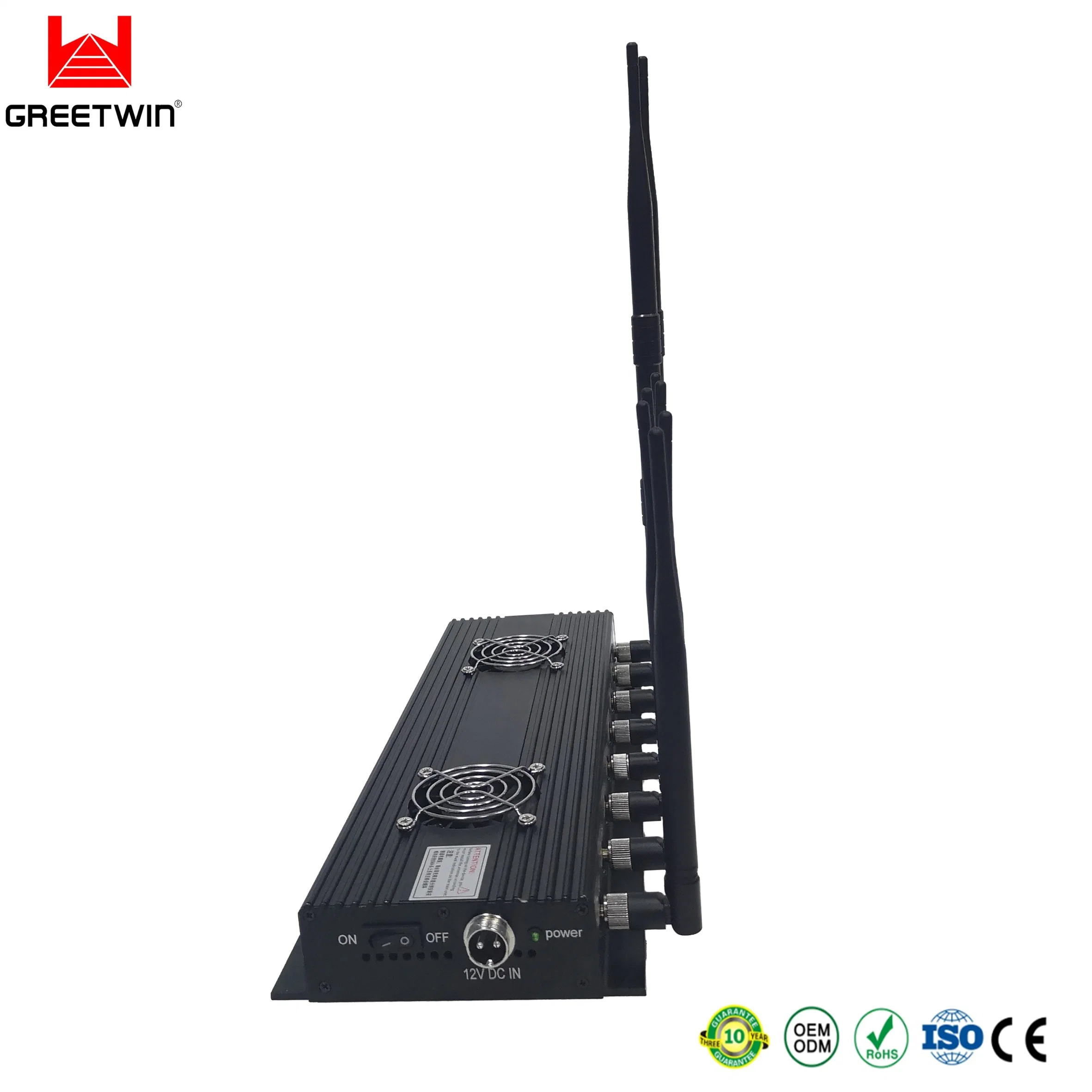 8 Bands CDMA GSM Dcs PCS VHF UHF WiFi 3G 4G 700 4G 800 Lte Signal Jammer with Omni Antenna