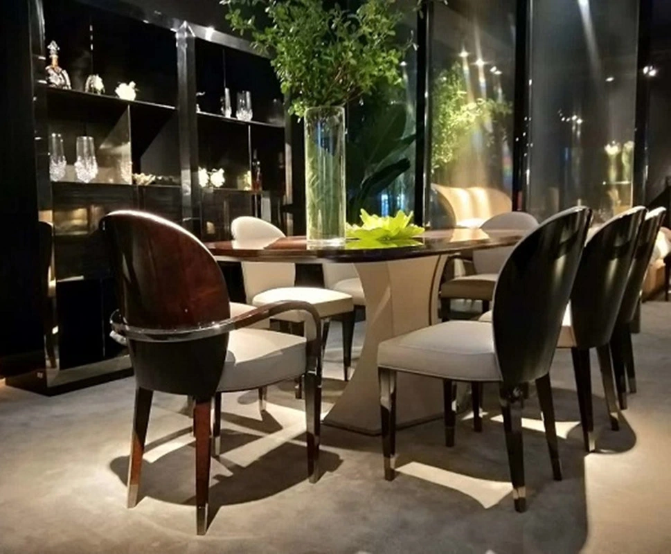 Luxury High-End Low-Key Light Luxury Hotel Restaurant Dining Table and Chair Furniture Series