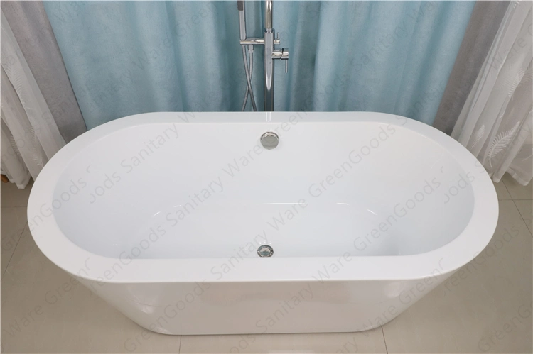 Greengoods Sanitary Ware Wholesale/Supplier Freestanding Acrylic Oval Badkar Baths