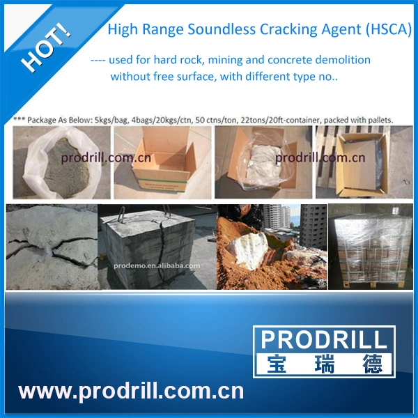 Soundless Cracking Agent for Concrete and Rock Blasting