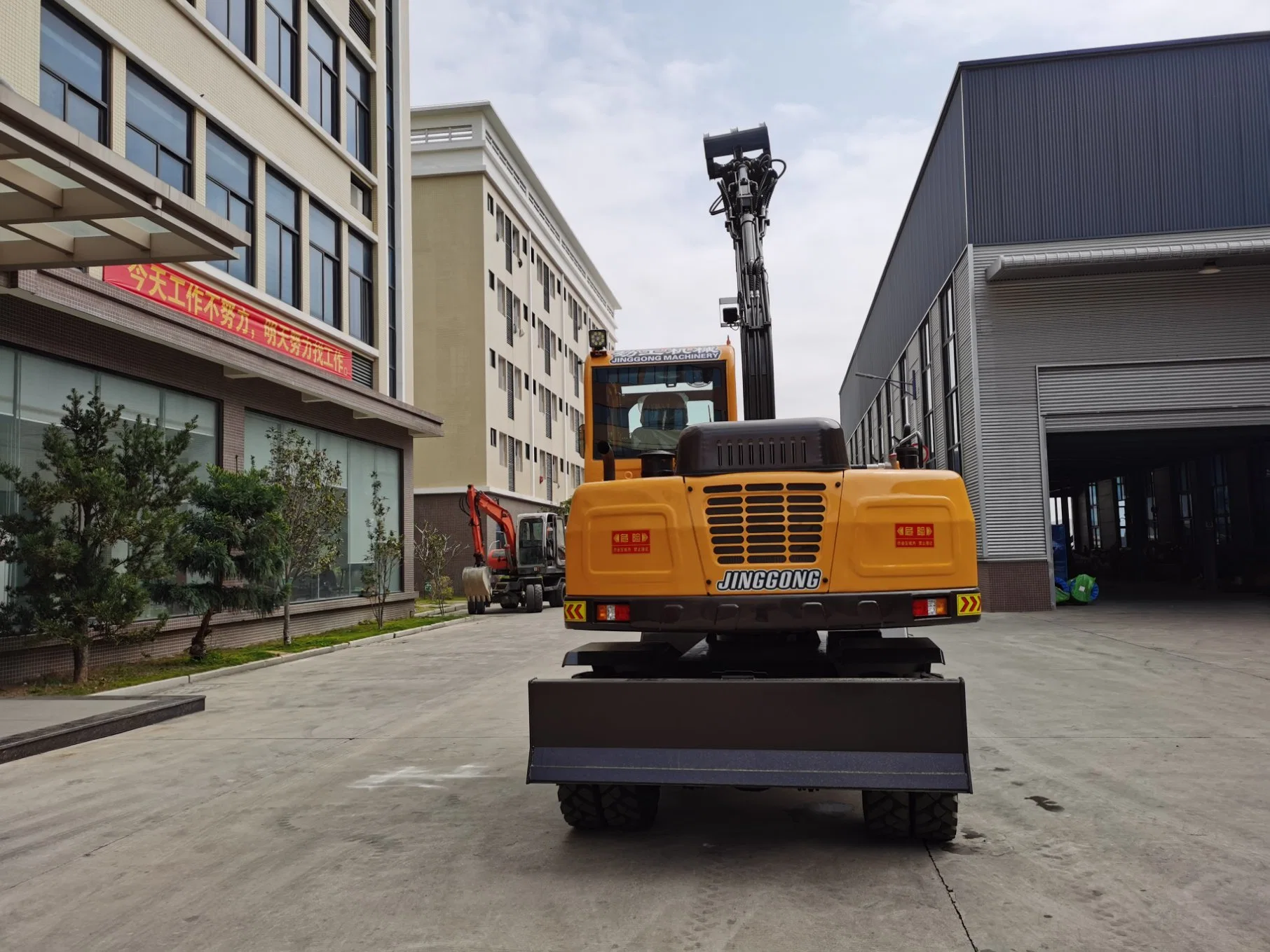 China Cheap Jg90z-1 Log Grapple Front Bale Wheel Excavator