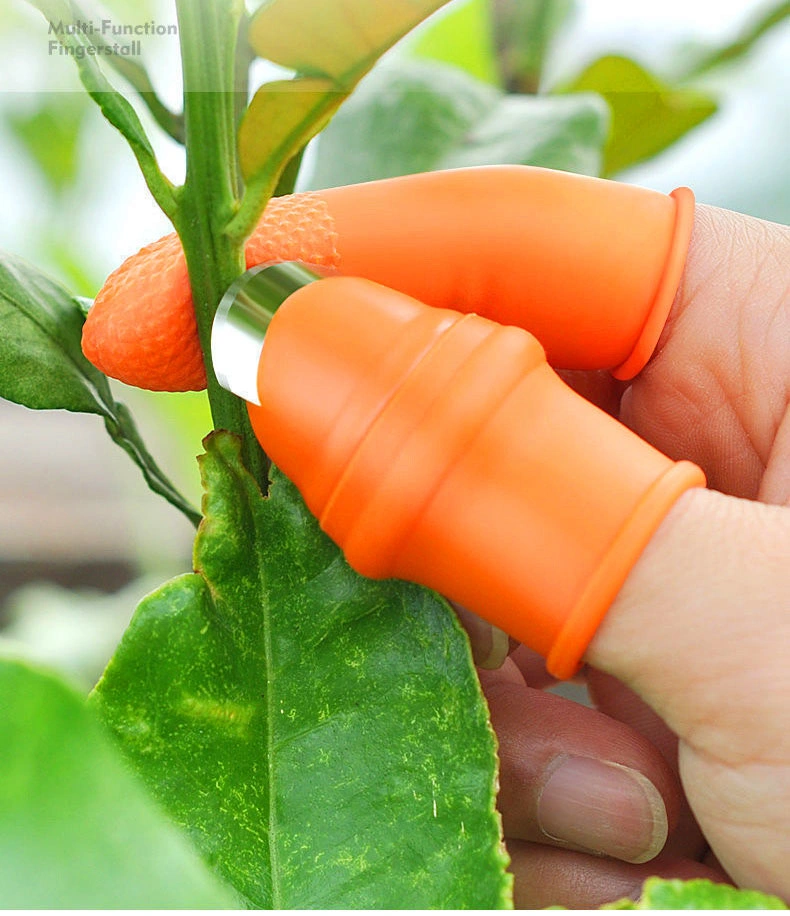Portable Garden Tool Fruit and Vegetable Picking Peeling Garlic Silicon Thumb Knife