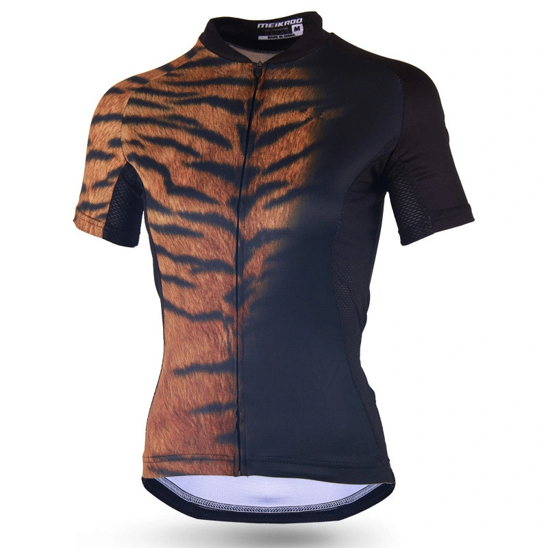 Ciclismo Jersey Mujer 2021 Verano de manga corta bicicleta con estampado animal Jersey MTB ropa de bicicleta Road Team Camisetas de ciclismo Ciclismo