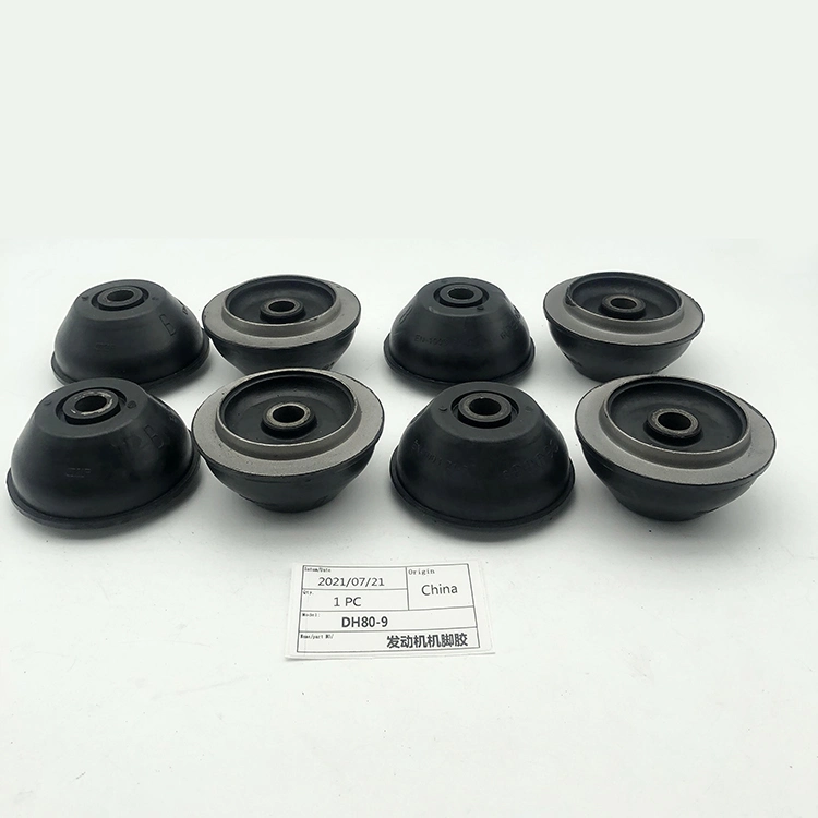 Good Quality Suitable for Excavator Accessories Excavator Parts Dh80-9 Black Engine Cushion