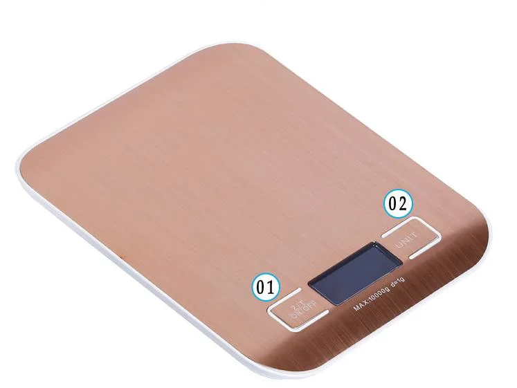 5kgs Electronic Scale Kitchen Scale Waterproof Stainless Steel Scale Table Scales