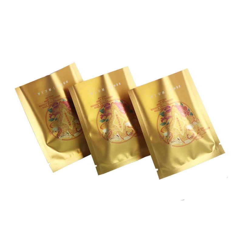 Custom Printing Small Heat Sealable Three Side Seal Coffee Tea Packaging Bag