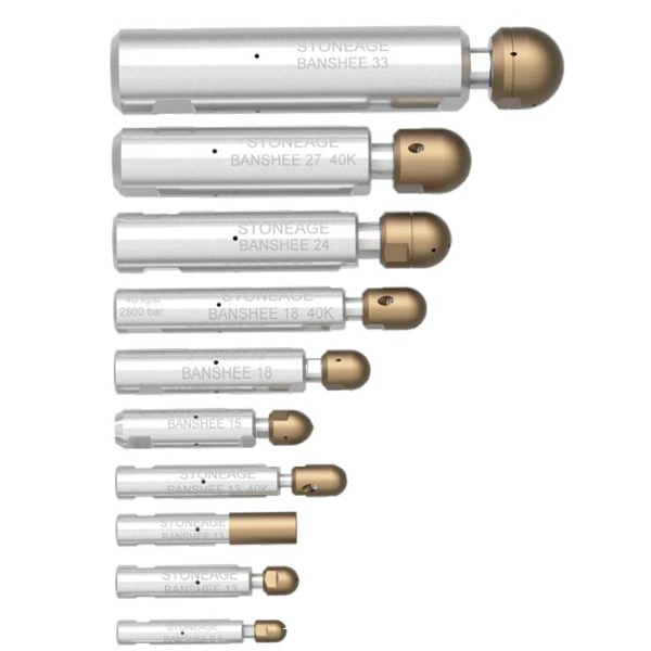 2800bar High Pressure Water Auto-Rotation Type Nozzle for Tube/Tank Cleaning