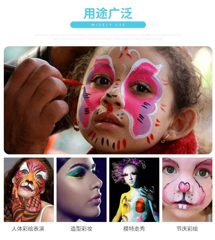 12 Colors Face Body Painting Crayon for Christmas Halloween Party Makeup