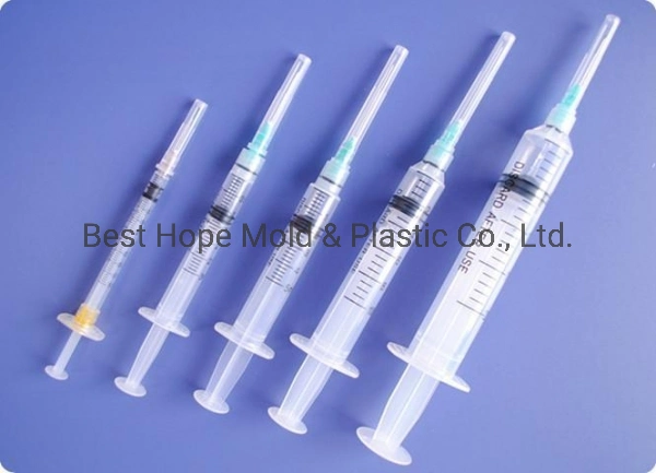 2 Part or 3part Medical Disposable 1ml Syringe Mold, Safety Syringe, High quality/High cost performance , Short Delivery