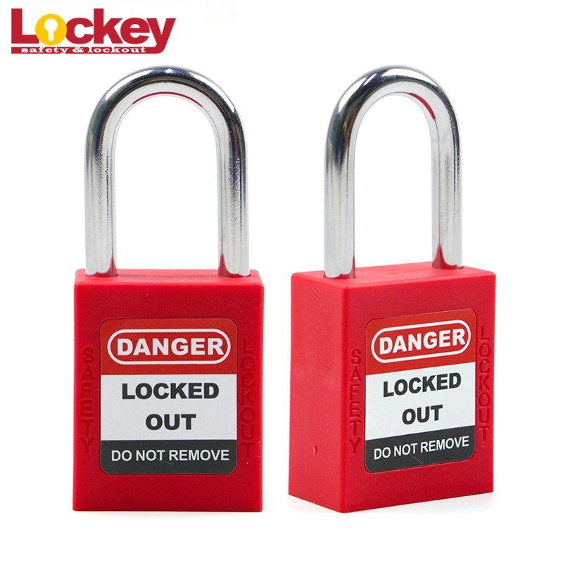 38mm Steel Shackle Loto Safety Padlock Lockout with Security Lock