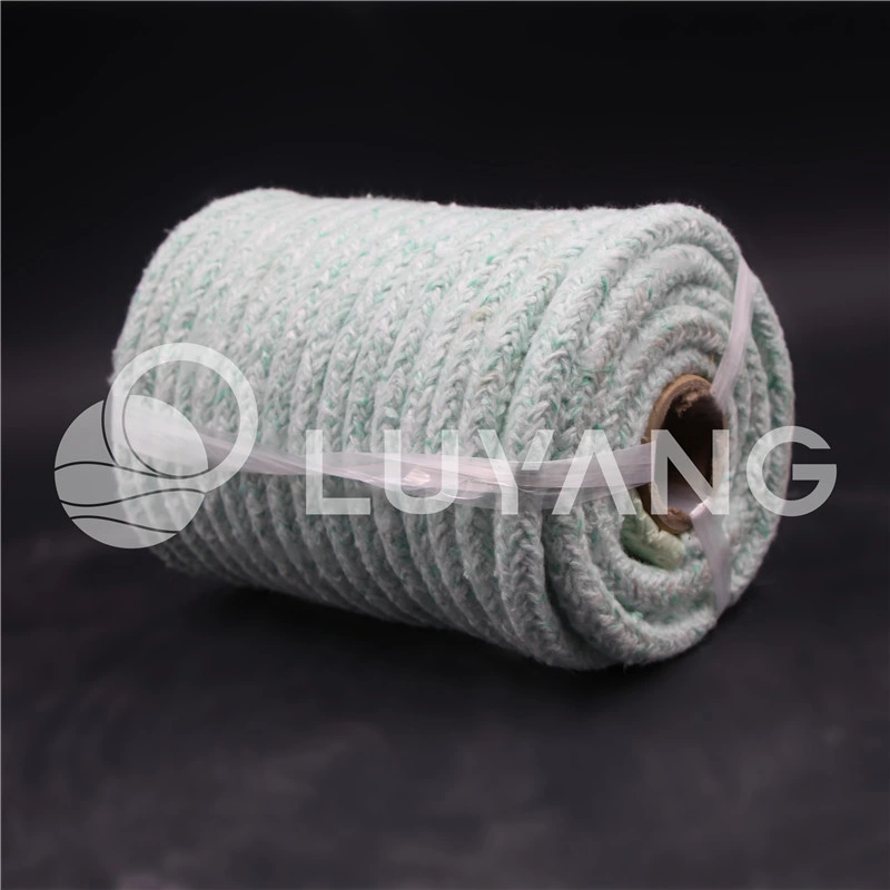 1260 Luyangwool céramique Fibre textile/ corde ronde GF four Klin Isolation antifeu/matériaux réfractaires AES/Kaowool/Dura/Fiberfrax 500 kg/M3