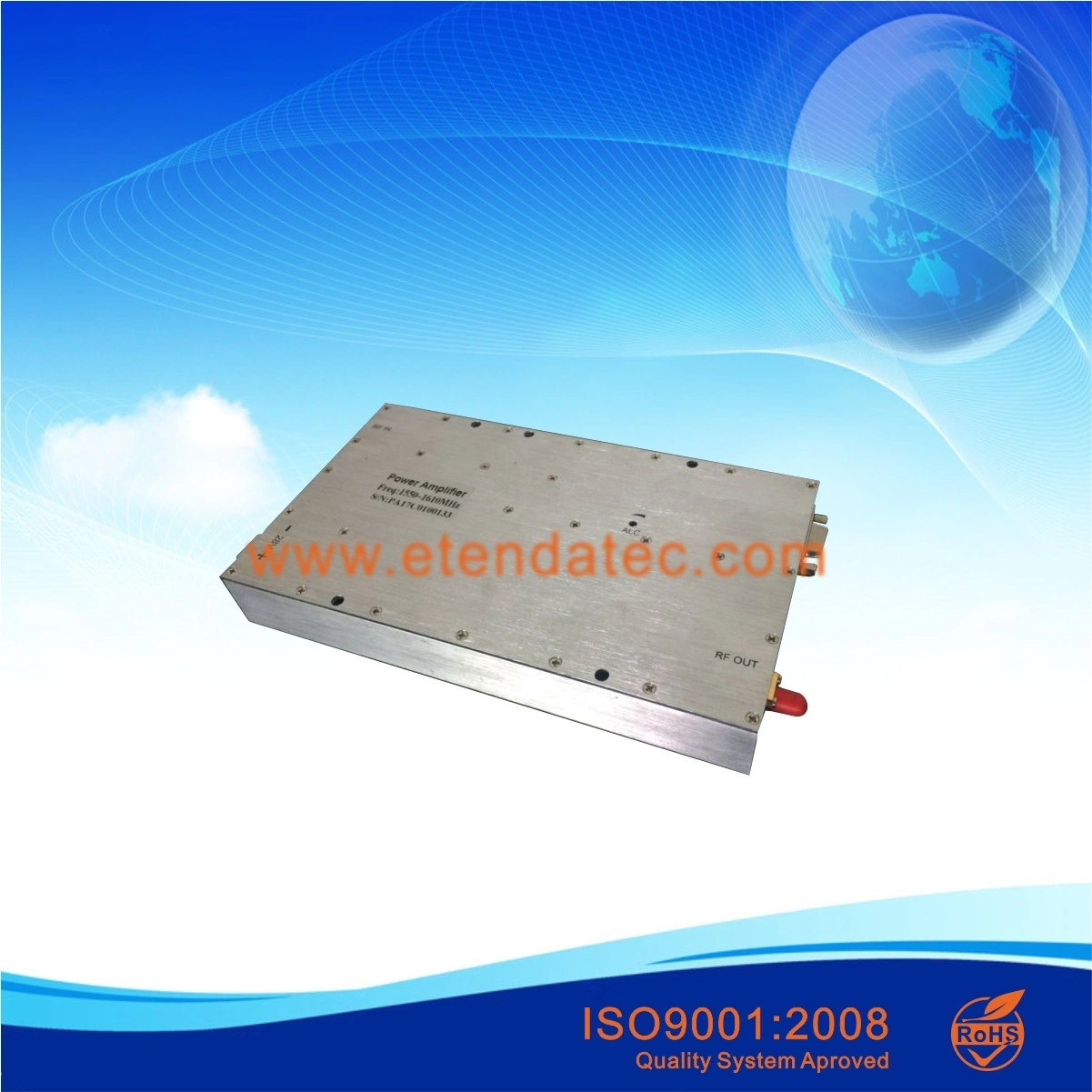 100W 500MHz to 2500MHz GaN Pulse Solid State Broadband Power Amplifier/PA