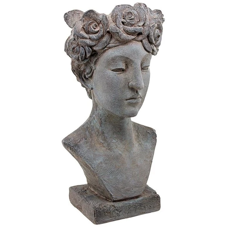 Natural Crafts Roman Nymph of Flowers Sculptural Flower Pot