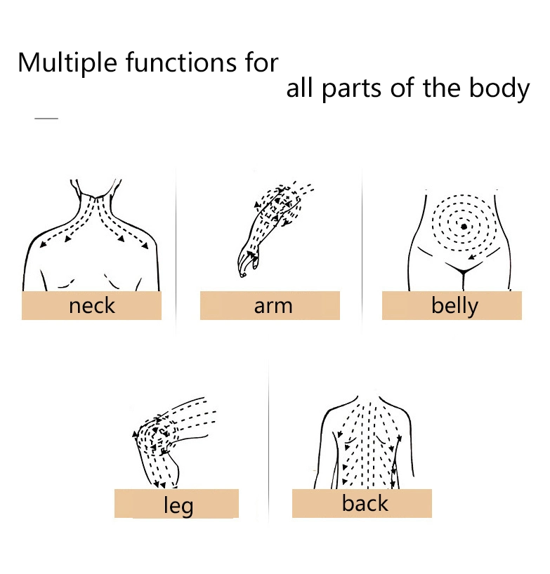 Masaje vibratorio sin dolor Guasha uso en el hogar Solve dolor de cabeza fatiga corporal Absorba la formación de calentamiento de suero instrumento eléctrico de raspado de cupaje