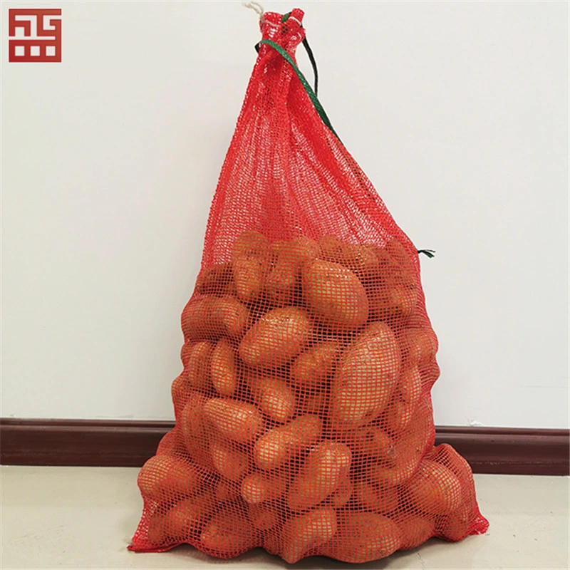 Extrud Mesh Plastic Cotton Fridge PP Oyster Seafood Stretch Net Vegetable Bags Garlic Bundle