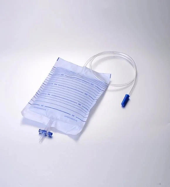 sac d'urine pour adulte de 2 000 ml sacs jetables d'urine médicale pour le drainage Prélèvement urinaire