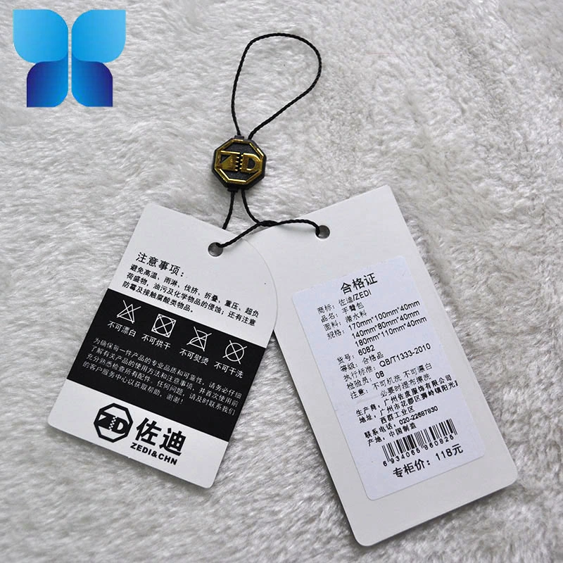 Fabricante profesional de papel ropa Hangtag Ojo con el vapor