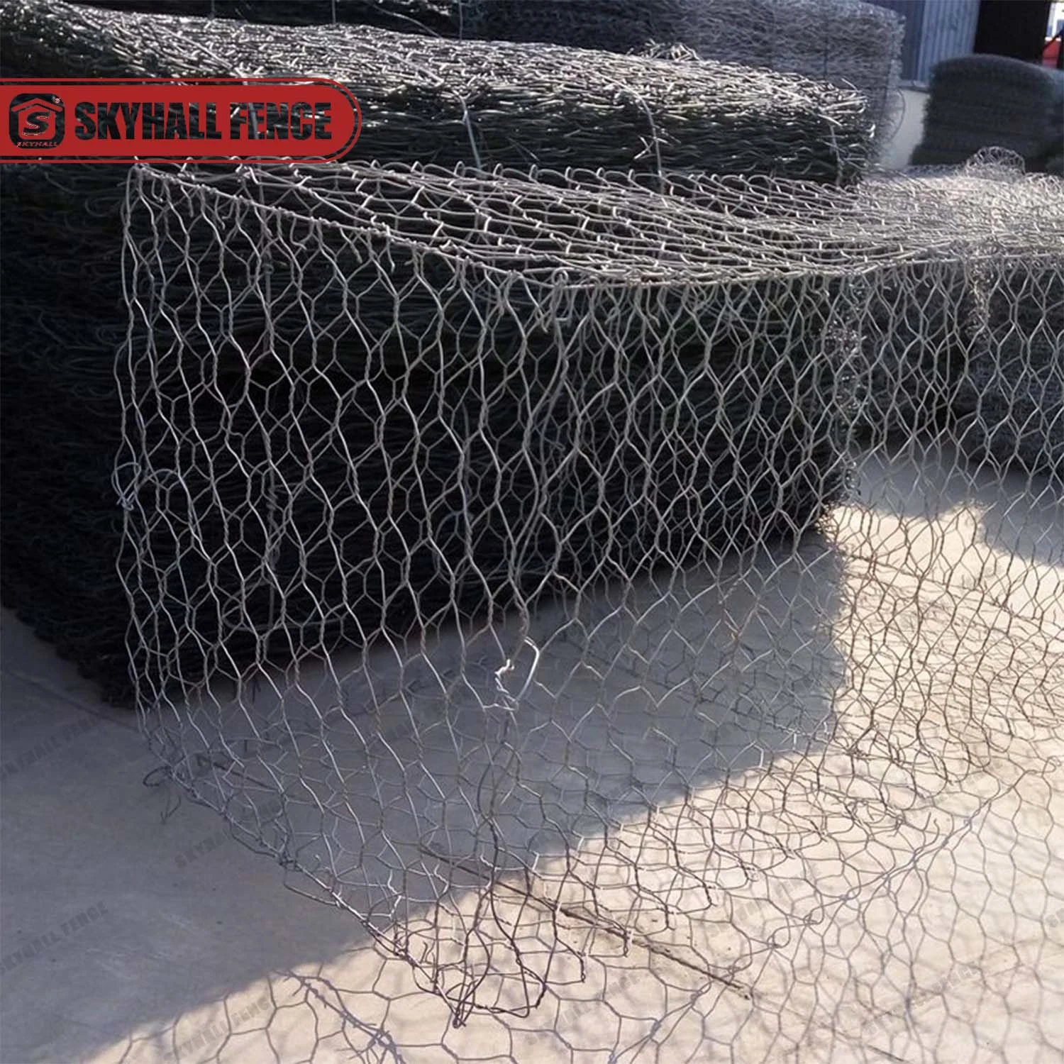 Wholesale Galvanized Gabion Box Hexagonal Woven Wire Mesh Gabion Metal Planter Box