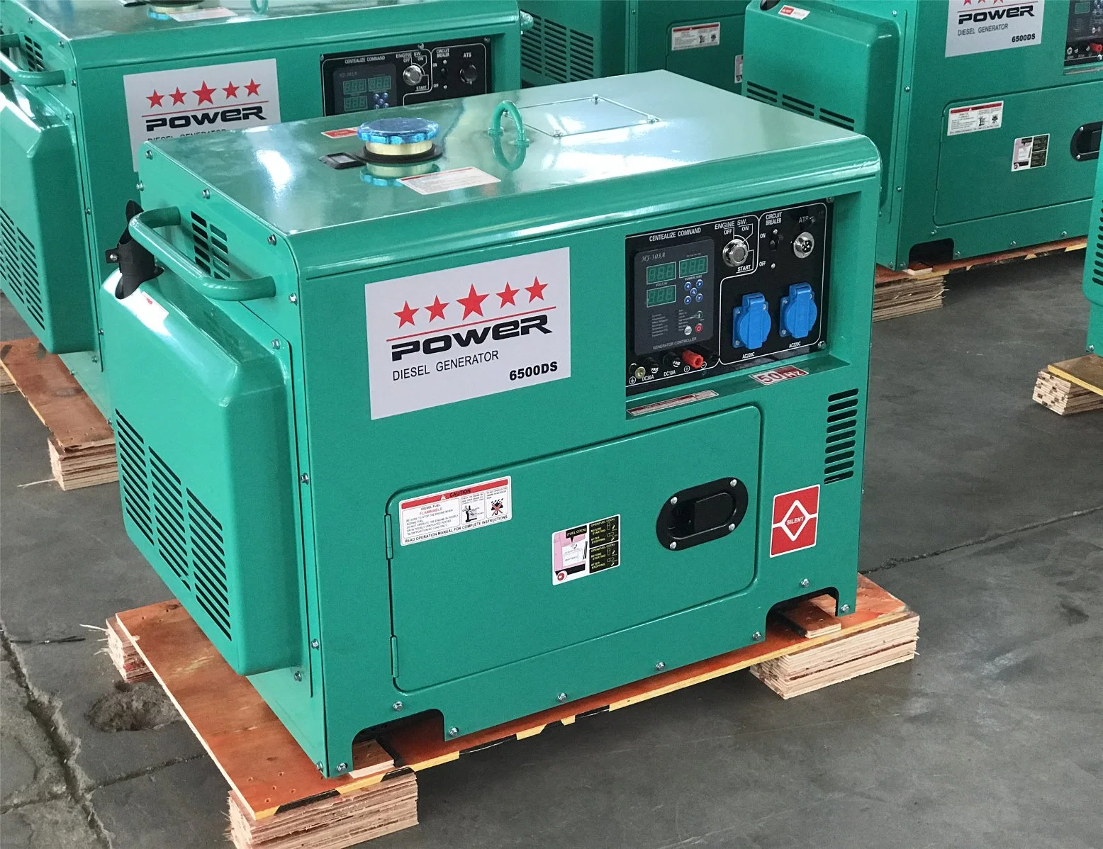 Portable Air Cooled Silent Diesel Generator Set 5kw