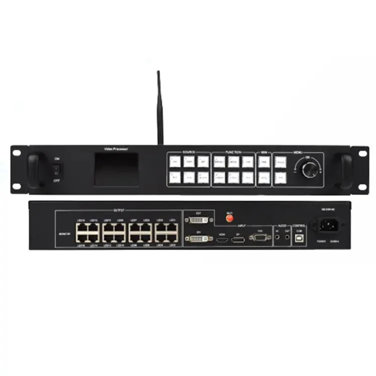 Huidu Vp1620 LED Video Processor 2-in-1 Controller with 16 Network Ports Output Support Dual Live Video Window