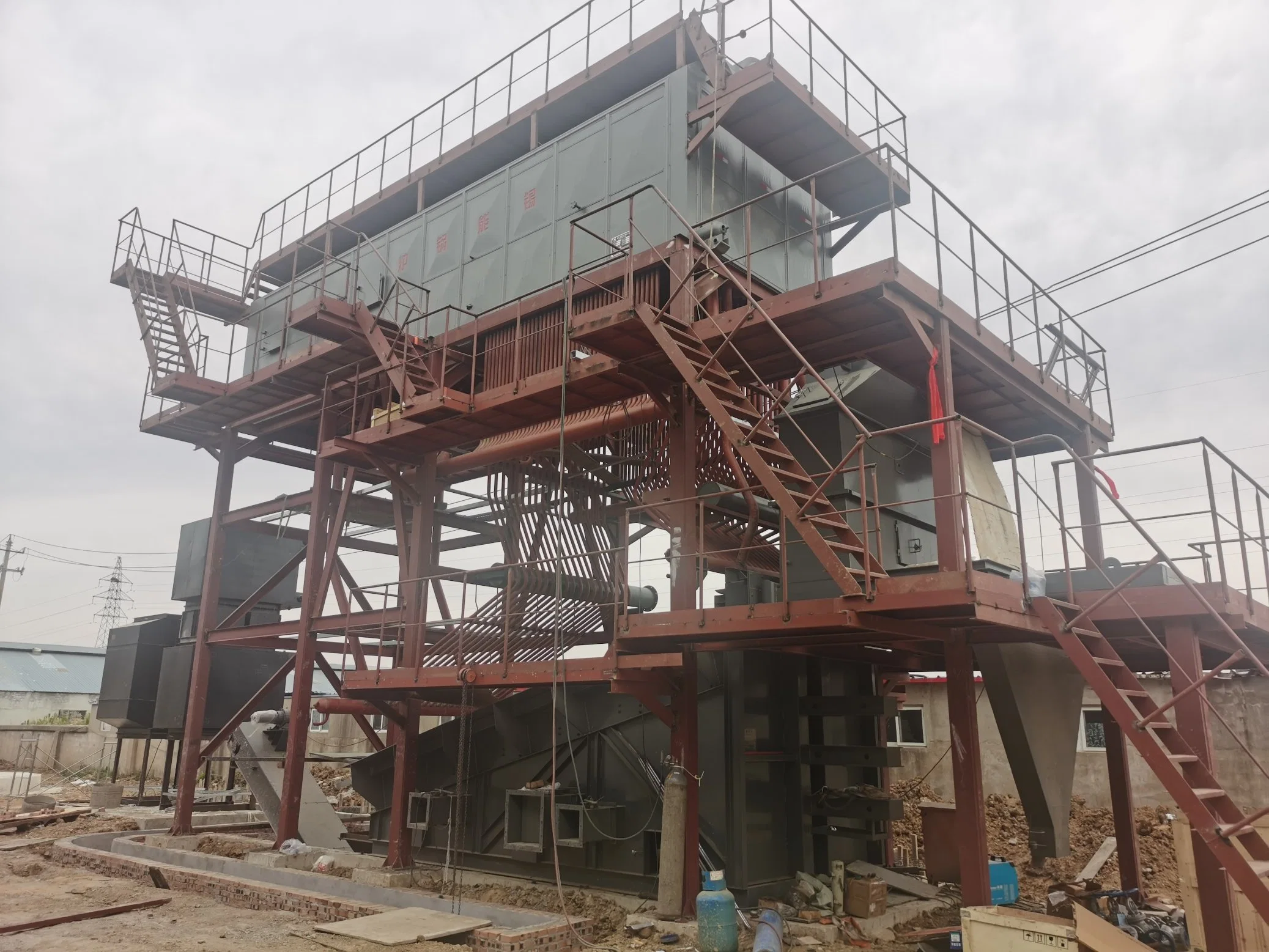 25 Tons Biomass Bagasse Fired Water Tube Steam Boiler