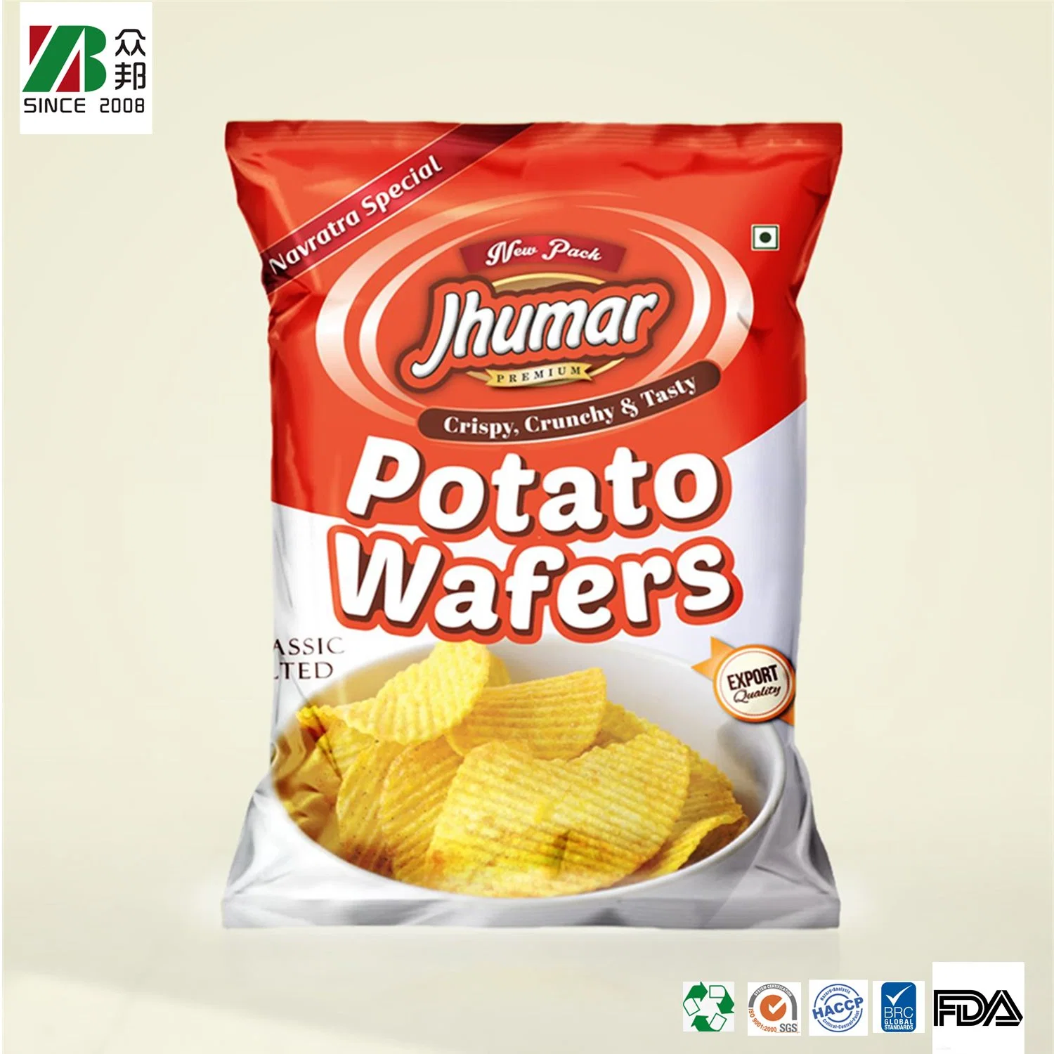 Food Grade Snack Food Pillow Pack China Packaging Bag Manufacturer