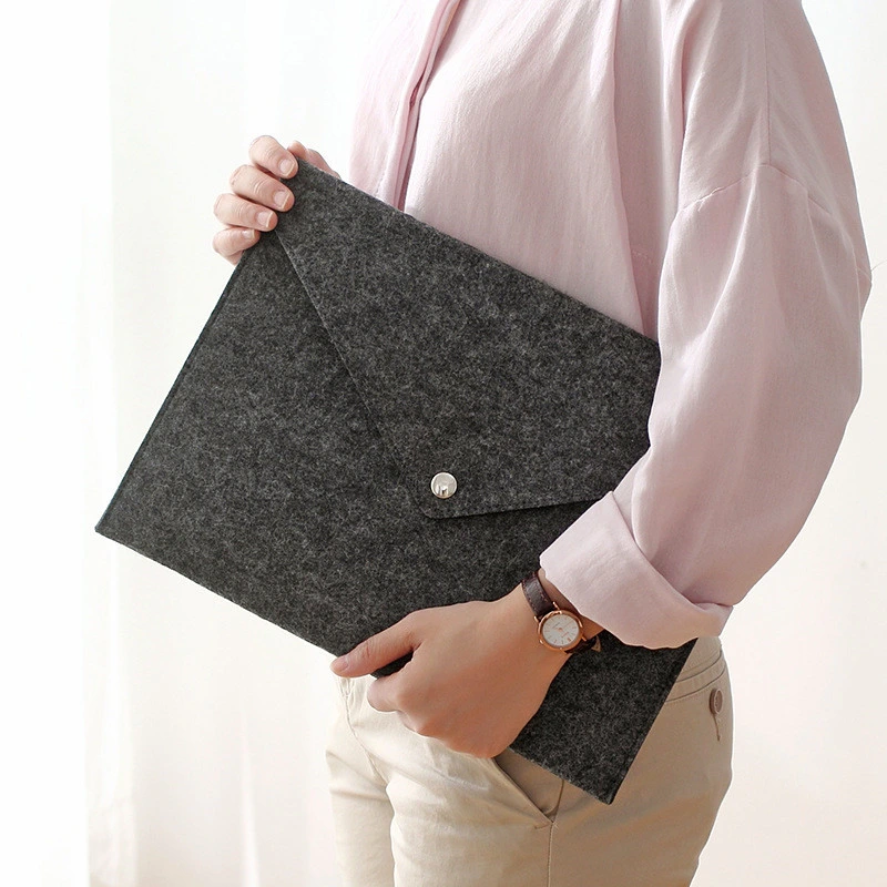 Chemical Felt Durable Briefcase Document Bag Paper File Folders Stationery Store School Office Supplies File Folder