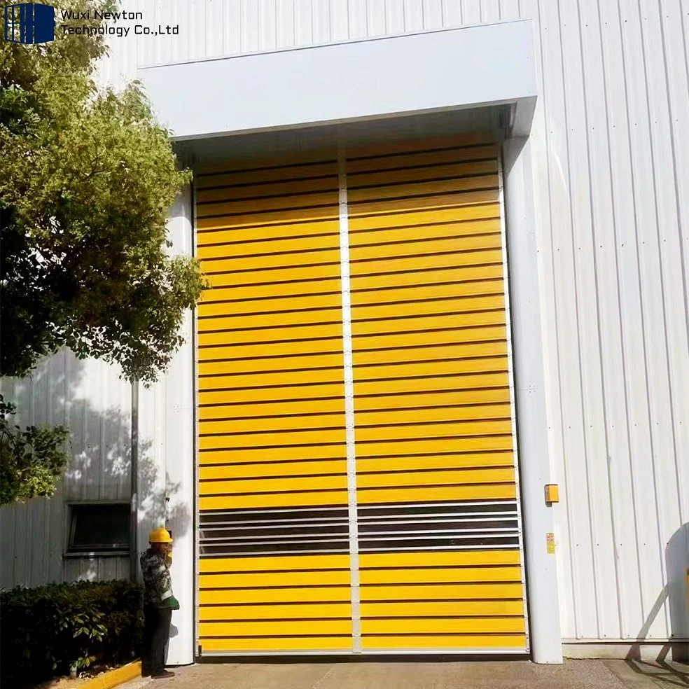 Fast Closing Rapid Insulated Large Aluminum Door Roller Rolling Shutter High Speed Hard Material Spiral Door