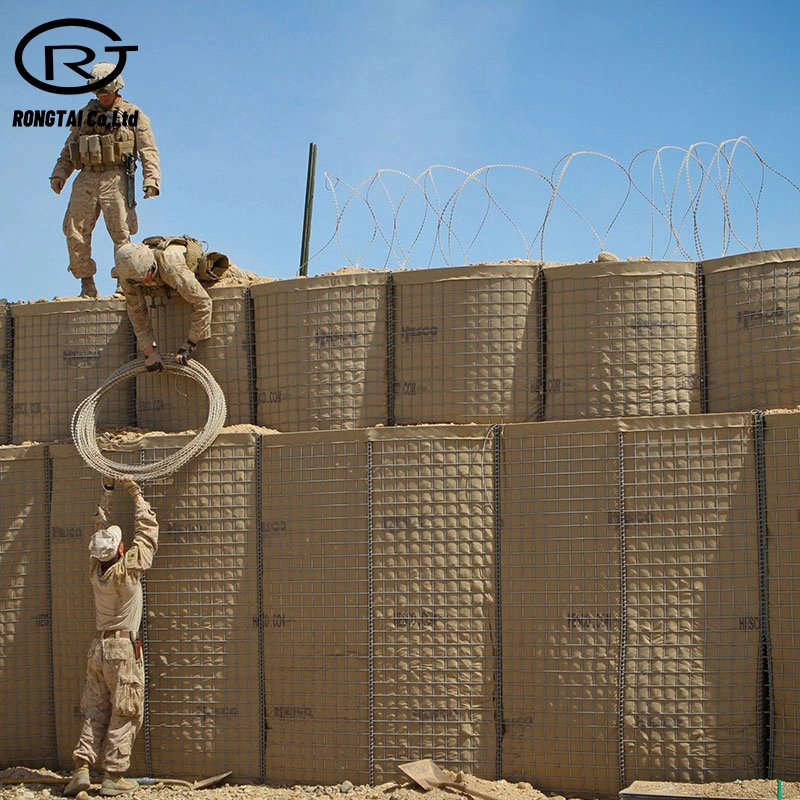 Barrière de sécurité HESCO pour mur de sable