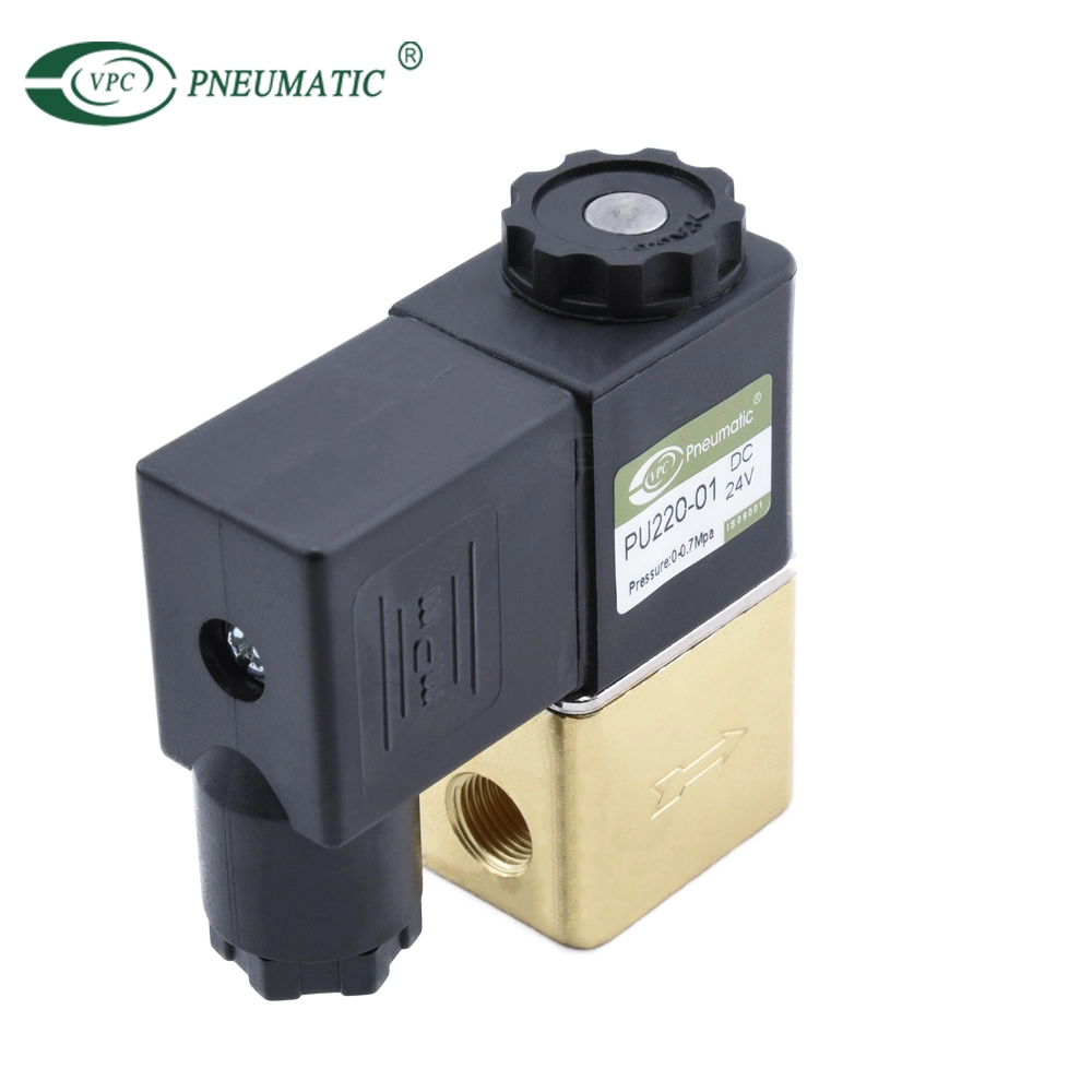 PU220-01 1/8PT 2/2 Way Direct Acting Brass Solenoid Valve