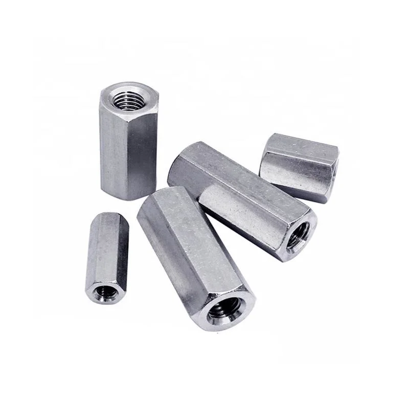 Stainless Steel Hexagonal Long Nut Lengthened and Thickened Nut M6-M20 Connection Nut