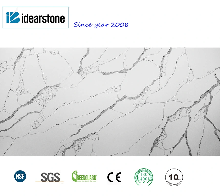 3230*1800mm Jumbo Size White/Grey/Black Artificial/Engineered Quartz Stone