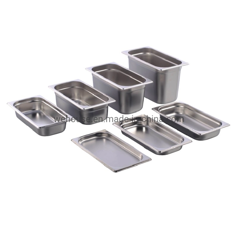 We House 1/2 Stainless Steel Gn Pan Steam Table Hotel Kitchen Pans Full Size Gastronorm Container