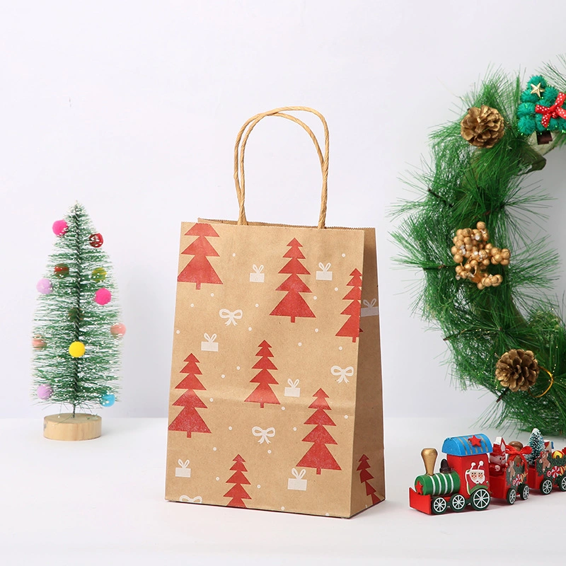 Fashion Reusable Printing Christmas Custom Shopping Tote Bags