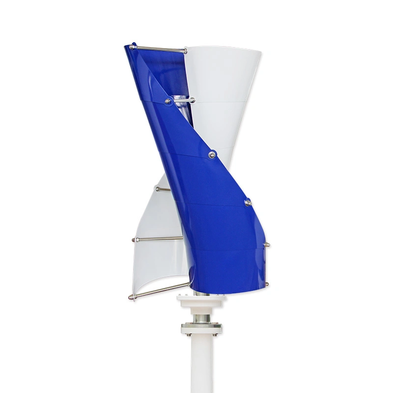 5kw 10kw Vertical Axis Wind Turbine 220V/380V Low Noise Alternative Energy System Helical Wind Power Generator