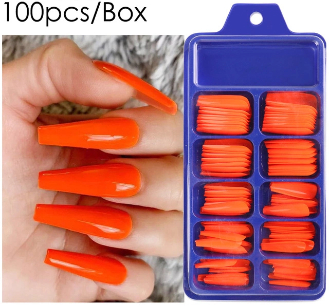 Colorful Press on Nails Acrylic Fake Nail Tips