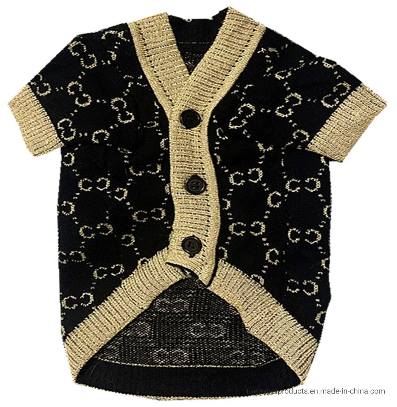 Chien de tricotage de vêtements Trendy cavaliers Pet Pup chandails de conception