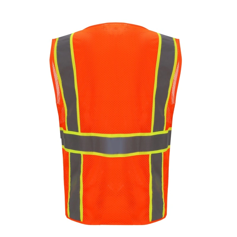 Hi Viz Motorcycle Airport Roadway Reflective Safety Vest Work Wear Policeman