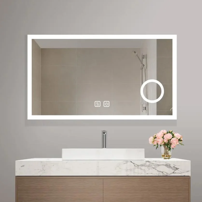 Wholesale/Supplier Decorative Magnify Mirror Android maquillage lumineux miroir mural avec Lampes LED pour bain