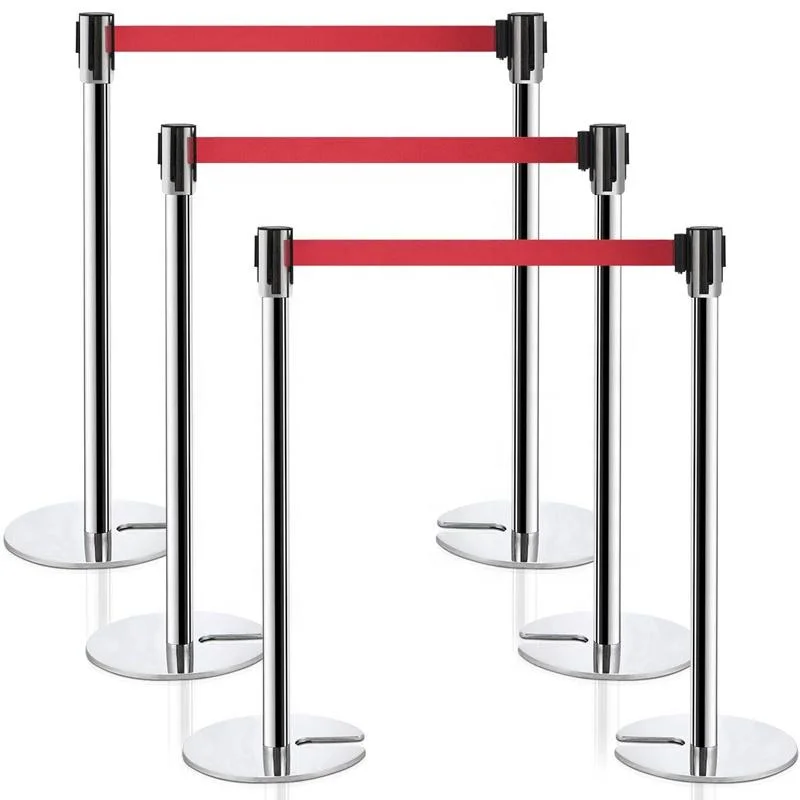 Stainless Steel Railing Stanchion Post Crowd Control Barrier