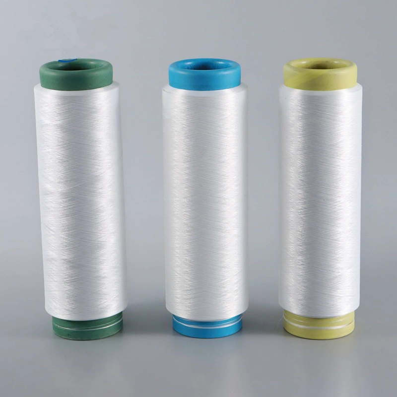 Fil de filament noir teint en fibre recyclée 100 % polyester pour vêtements de bain