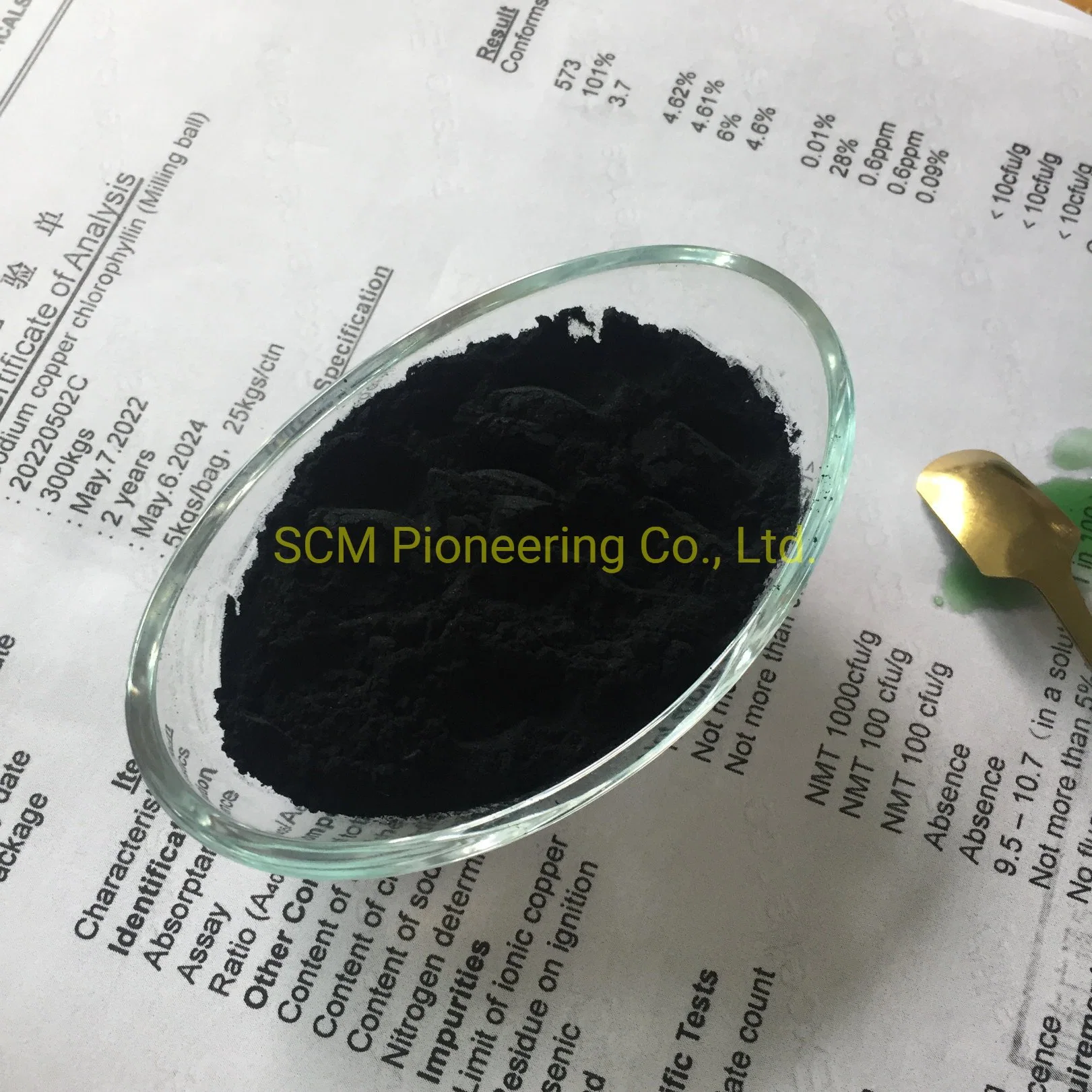 Colorant cuivre-sodium Chlorophylline poudre E141