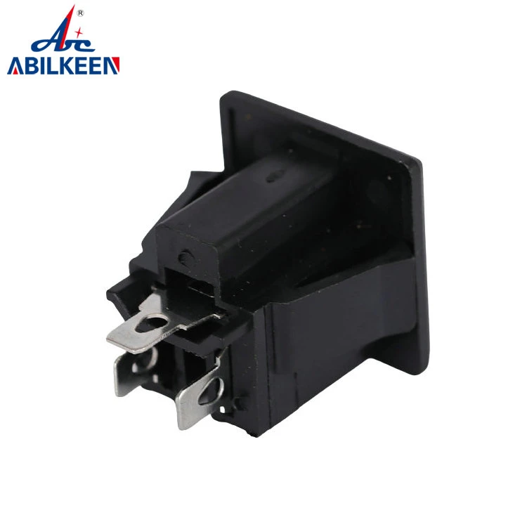 3 Pins Power Socket Plug Black AC 125V 15A Light Socket