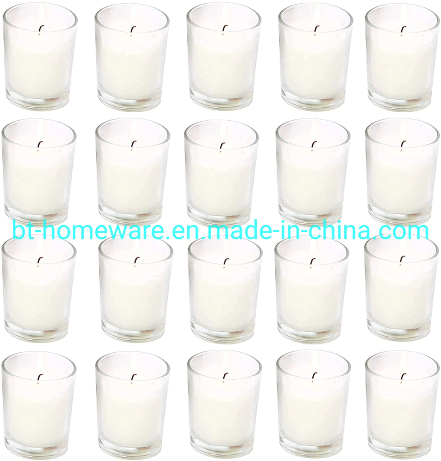 Wholesale 82ml 2.5oz Transparent Wishing Candle Glass Jar Cup Is Ideal for Home Decor SPA Wedding Birthday Parties