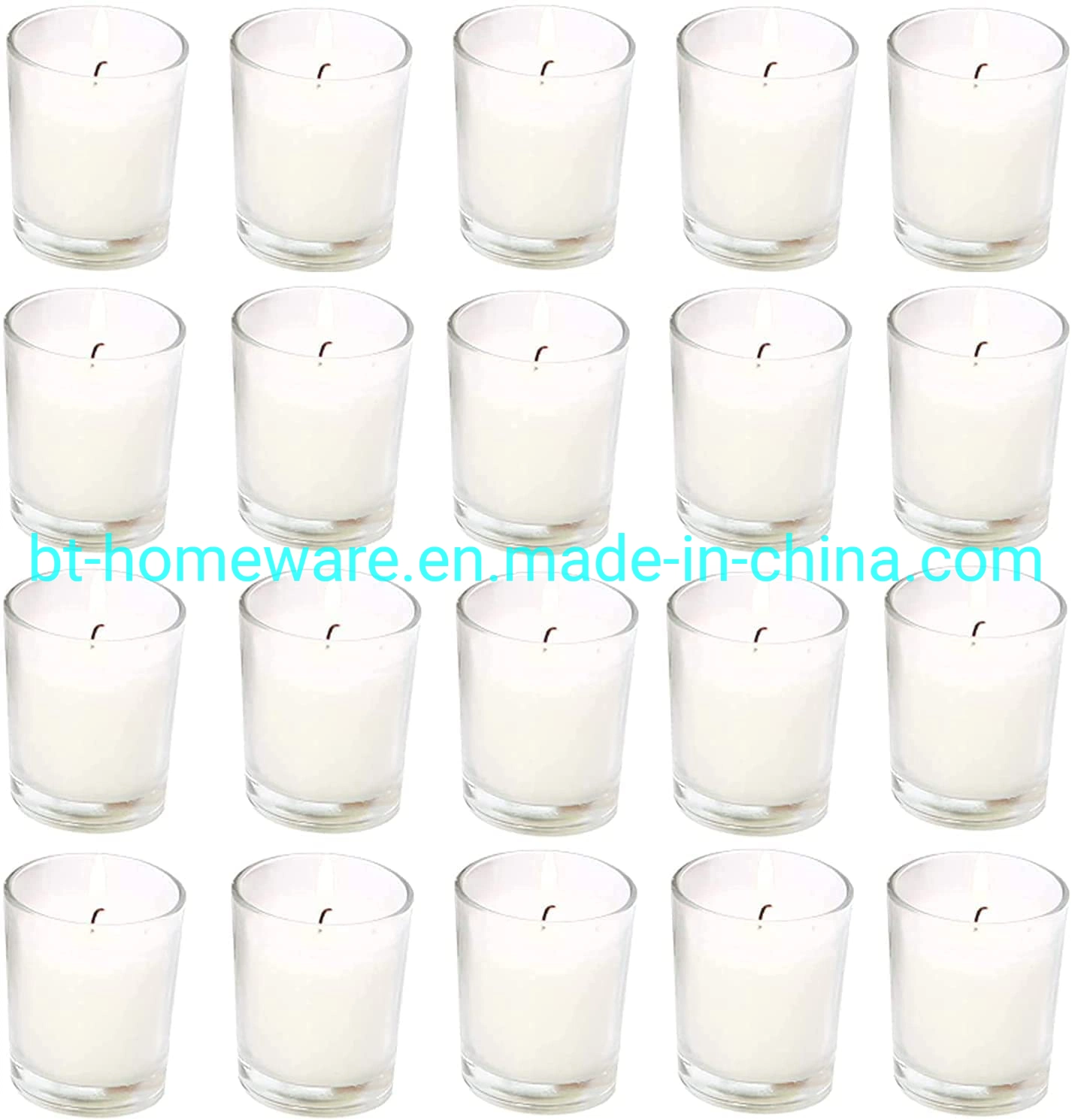 Wholesale/Supplier 82ml 2.5oz Transparent Wishing Candle Glass Jar Cup Is Ideal for Home Decor SPA Wedding Birthday Parties