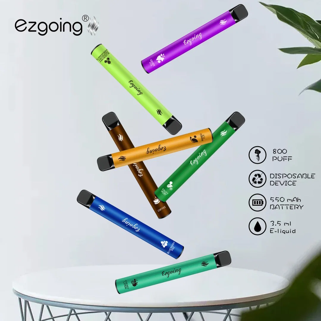 Mini Pod desechables baratos E-cigarrillo atomizador Cigarrillo Electrónico Desechable Ezgoing Eliquid precargada Vape Bar 800 Puff estilo pluma Ecigarette