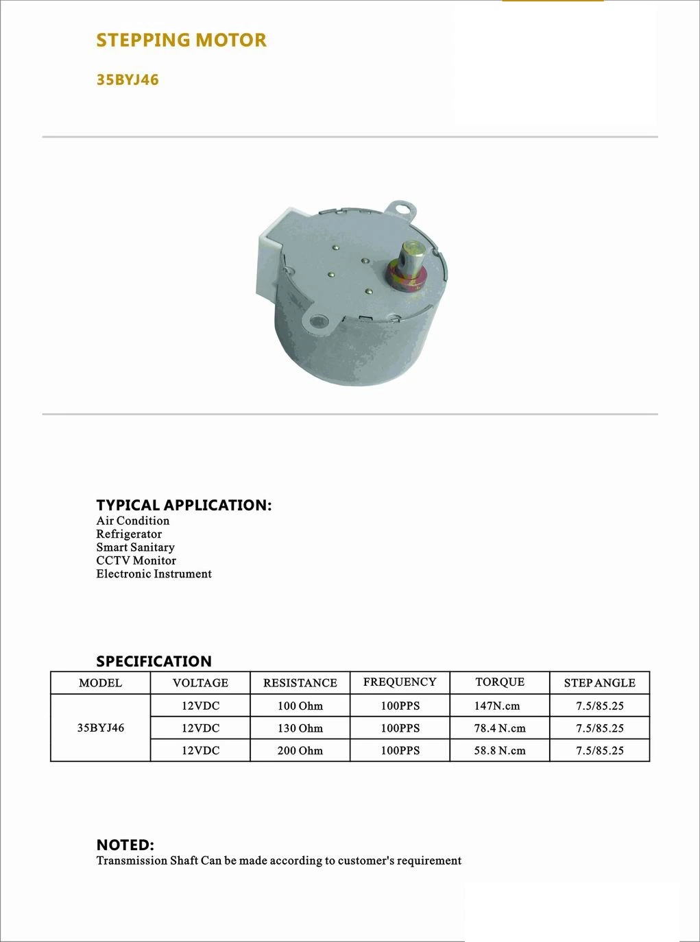 12V 24V DC Mini Stepping Motor for Fan Shake Head Parts/Ticketing Machines/Valve Control